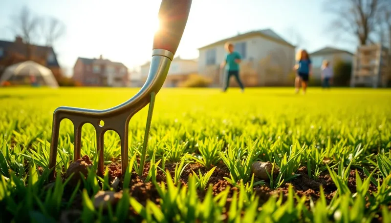 Jardinage au printemps : remplacer le rouleau à gazon par l'aération