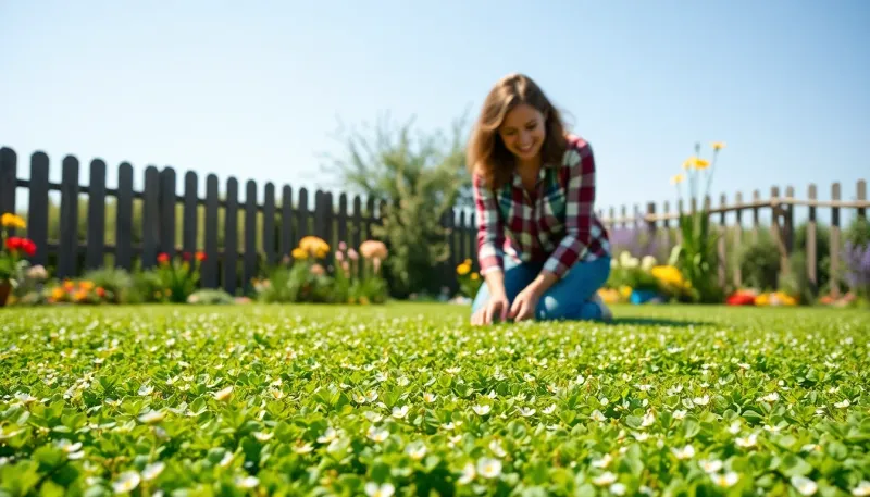 Trèfle blanc nain : la solution idéale pour un jardin sans entretien